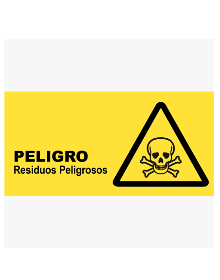 Residuos Peligrosos 34 x 17 cm.