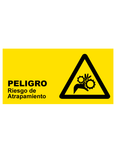 Riesgo de Atrapamiento 34 x17 cm.
